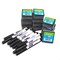 Flipside Rectangular Lined Double Sided Dry Erase Answer Paddle + Pens + Erasers Class, 12PK 18123 - alternate 2
